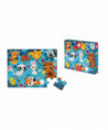 PUZZLE TACTILE 'LES ANIMAUX DE LA FORÊT' - 20 PCS
