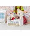 LE BÉBÉ LAPIN CHOCOLAT ET LIT