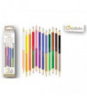 TUBE DE 12 CRAYONS DE COULEUR DOUBLE POINTES