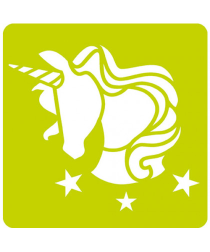 SET DE 6 POCHOIRS ENFANTS - LICORNE