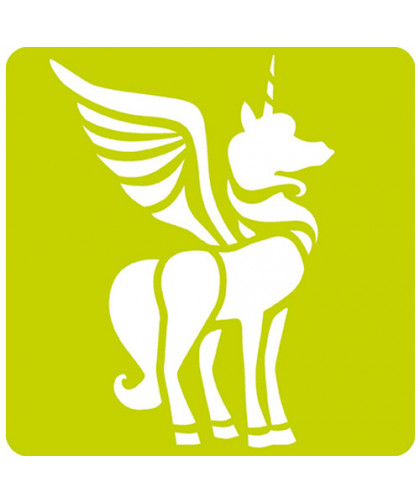 SET DE 6 POCHOIRS ENFANTS - LICORNE