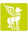 SET DE 6 POCHOIRS ENFANTS - LICORNE
