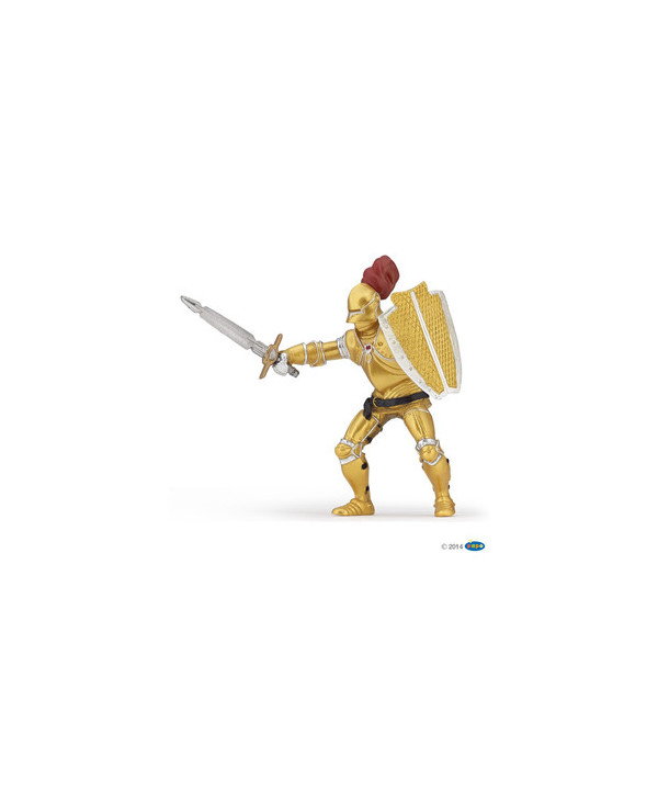 LE MÉDIÉVAL - FANTASTIQUE - CHEVALIER OR EN ARMURE