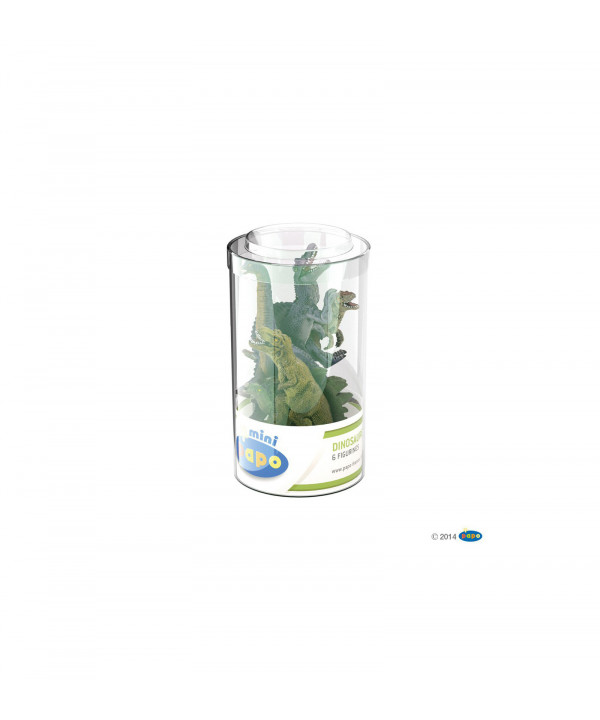 MINI PAPO - MINI PLUS DINOSAURES LOT 1 (TUBE - 6 PCS)