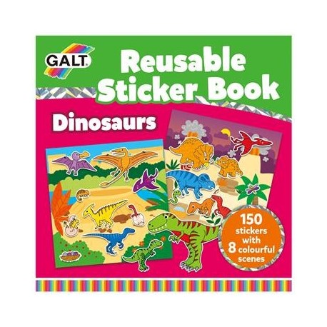 GALT - Stationery - Reusable Sticker Book - Dinosaurs - 381005101