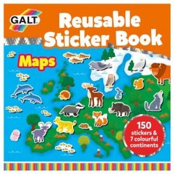 GALT - Stationery - Reusable Sticker Book - Maps - 381005287