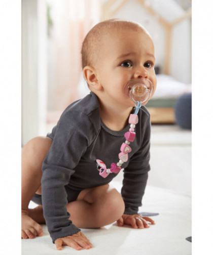 ATTACHE-TÉTINE COEURS ÉTINCELANTS