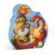 Puzzle silhouette : Vaillant & les dragons