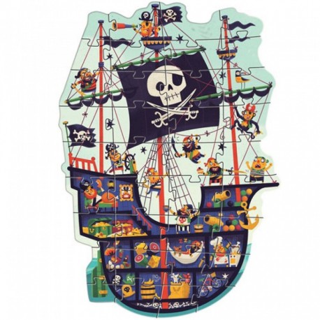 Puzzle géant : le bateau des pirates