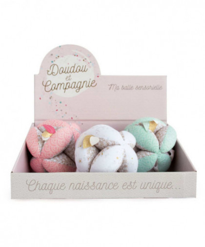 LAPIN DE SUCRE - BALLES SENSORIELLES AVEC HOCHET