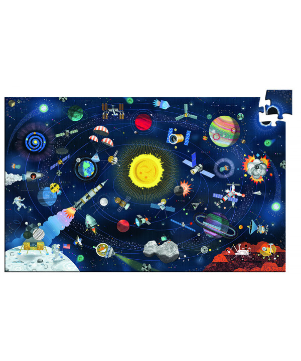 PUZZLES OBSERVATION - L'ESPACE - 200 PCS + LIVRET