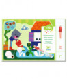 COLORIAGE POUR LES PETITS - A L'EAU - CACHÉ DANS LE JARDIN