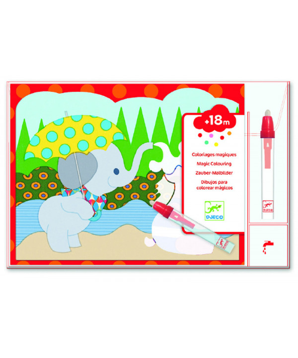 COLORIAGE POUR LES PETITS - A L'EAU - CACHÉ DEHORS