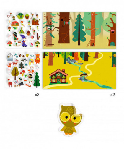 STICKERS - LA FORÊT MAGIQUE