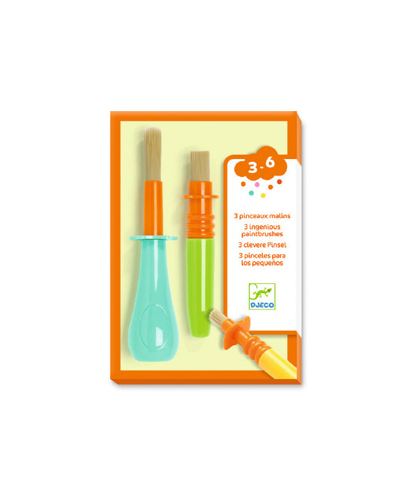 LES COULEURS DES PETITS - 3 PINCEAUX MALINS