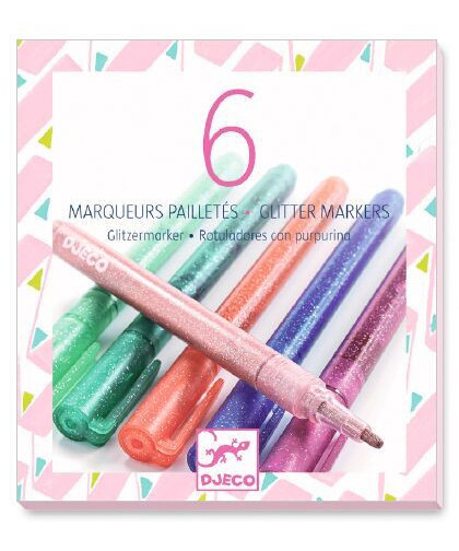 LES COULEURS DES GRANDS - 6 MARQUEURS PAILLETÉS - SWEET