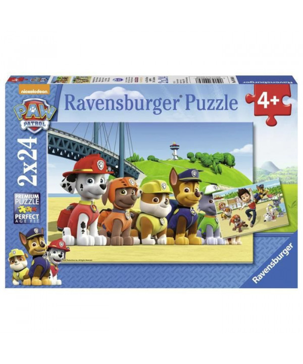 PUZZLE - 2X24 PCS - PAW: CHIENS HÉROÏQUES
