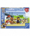 PUZZLE - 2X24 PCS - PAW: CHIENS HÉROÏQUES