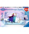 PUZZLE - 2X24 PCS - DFR: LA REINE DES NEIGE - SOEURS POUR