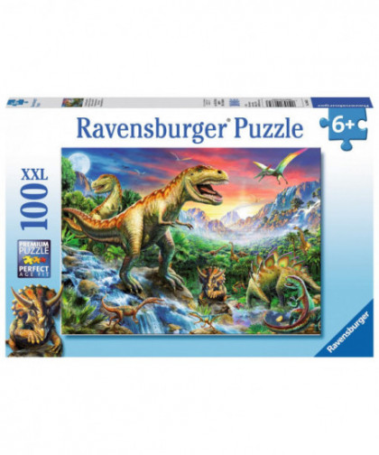 PUZZLE - 100 PCS XXL - AU TEMPS DES DINOSAURES