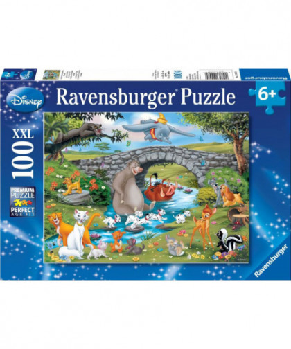 PUZZLE - 100 PCS XXL - WD: ANIMAL FRIENDS LA GRANDE FAMIL