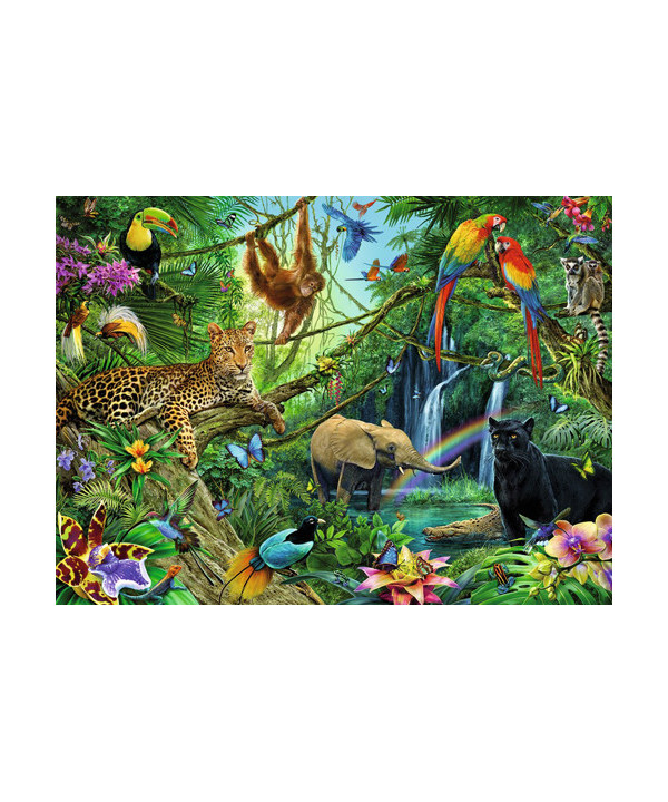 PUZZLE 200 PCS XXL - ANIMAUX DE LA JUNGLE