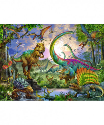 PUZZLE - 200 PCS XXL - LE ROYAUME DES DINOSAURES