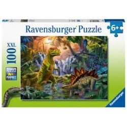 Puzzle 100 XXL - L'oasis des dinosaures
