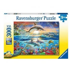 Puzzle 300 pcs - Le paradis des dauphins