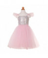 ROBE DE PRINCESSE SEQUINS CHATOYANTS ROSE