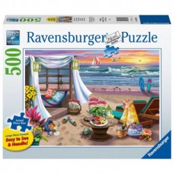 Ravensburger - Puzzle 500 pcs : Soirée sur la Plage