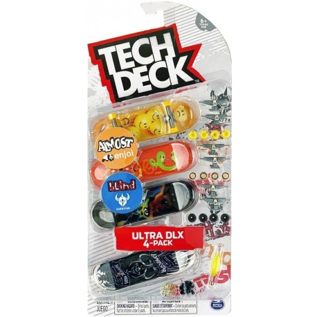 Tech Deck - Fingerskate : Ultra DLX 4-pack