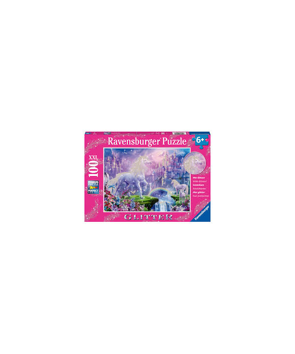 PUZZLE - 100 PCS XXL - ROYAUME DE LA LICORNE (PAILLETTES)