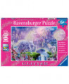 PUZZLE - 100 PCS XXL - ROYAUME DE LA LICORNE (PAILLETTES)