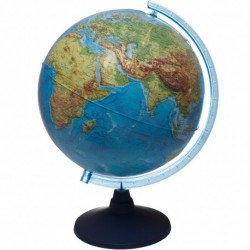 Alasky - Globe 32 cm lumineux avec relief géographique et politique