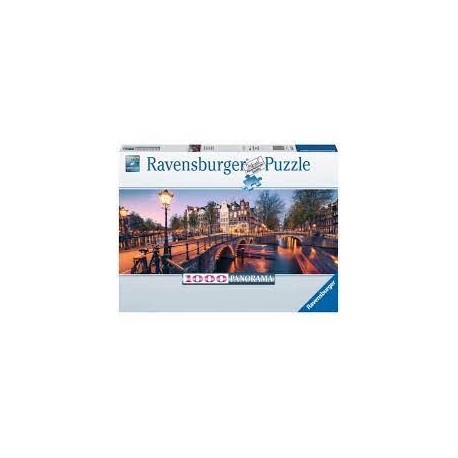 RAVENSBURGER - Pzl 1.000 Pcs Panorama - Soirée à Amsterdam