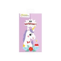 AVENUE MANDARINE - Cartes d'invitation - Licornes
