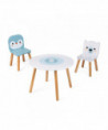 TABLE ET 2 CHAISES - BANQUISE