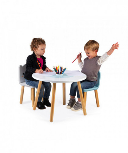 TABLE ET 2 CHAISES - BANQUISE