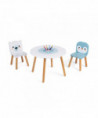 TABLE ET 2 CHAISES - BANQUISE