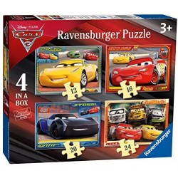 RAVENS - 4 Puzzels - 12+16+20+24 Pcs - Disney Cars 3