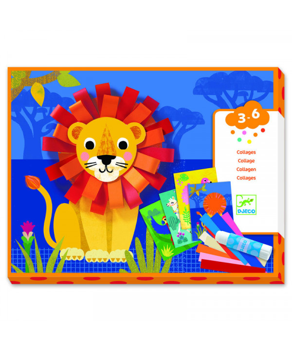 COLLAGES POUR LES PETITS - AVEC DES BOUCLETTES