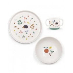 MROTY - Set vaisselle porcelaine - Pomme des bois