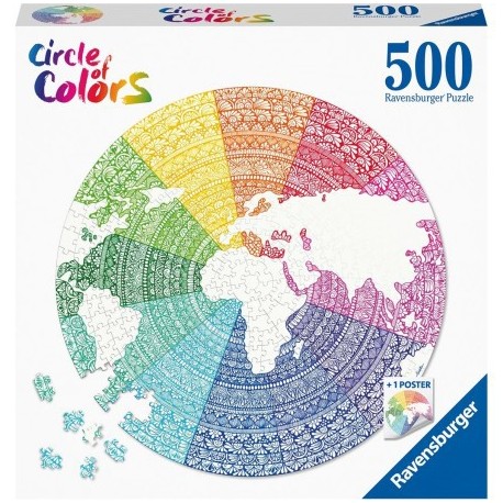 RAVENS - PZL 500 pcs - Circle of colors - Mandala