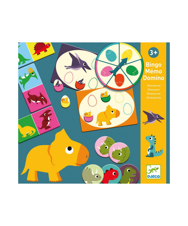 MÉMO - LOTO - DOMINO - BINGO MEMO DOMINO - DINOSAURES