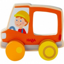 HABA - Jouet à rouler Camion poubelles