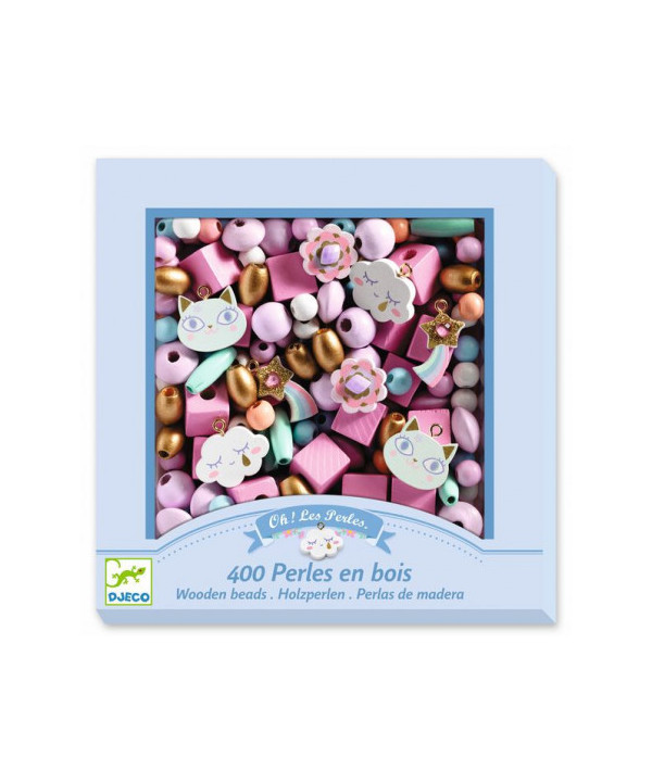 PERLES ET BIJOUX - PERLES BOIS - ARC-EN-CIEL