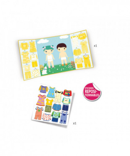 STICKERS POUR LES PETITS - LES HABITS