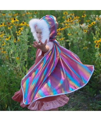 CAPE DE PRINCESSE BRILLANTE ARC-EN-CIEL