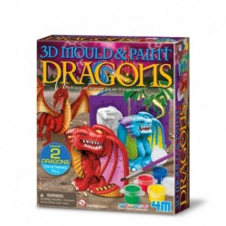 4M Crea KIT DE MOULAGE: DRAGONS 3D